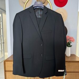 Gino Vitale Elegant Black Men's 3 Piece Suit